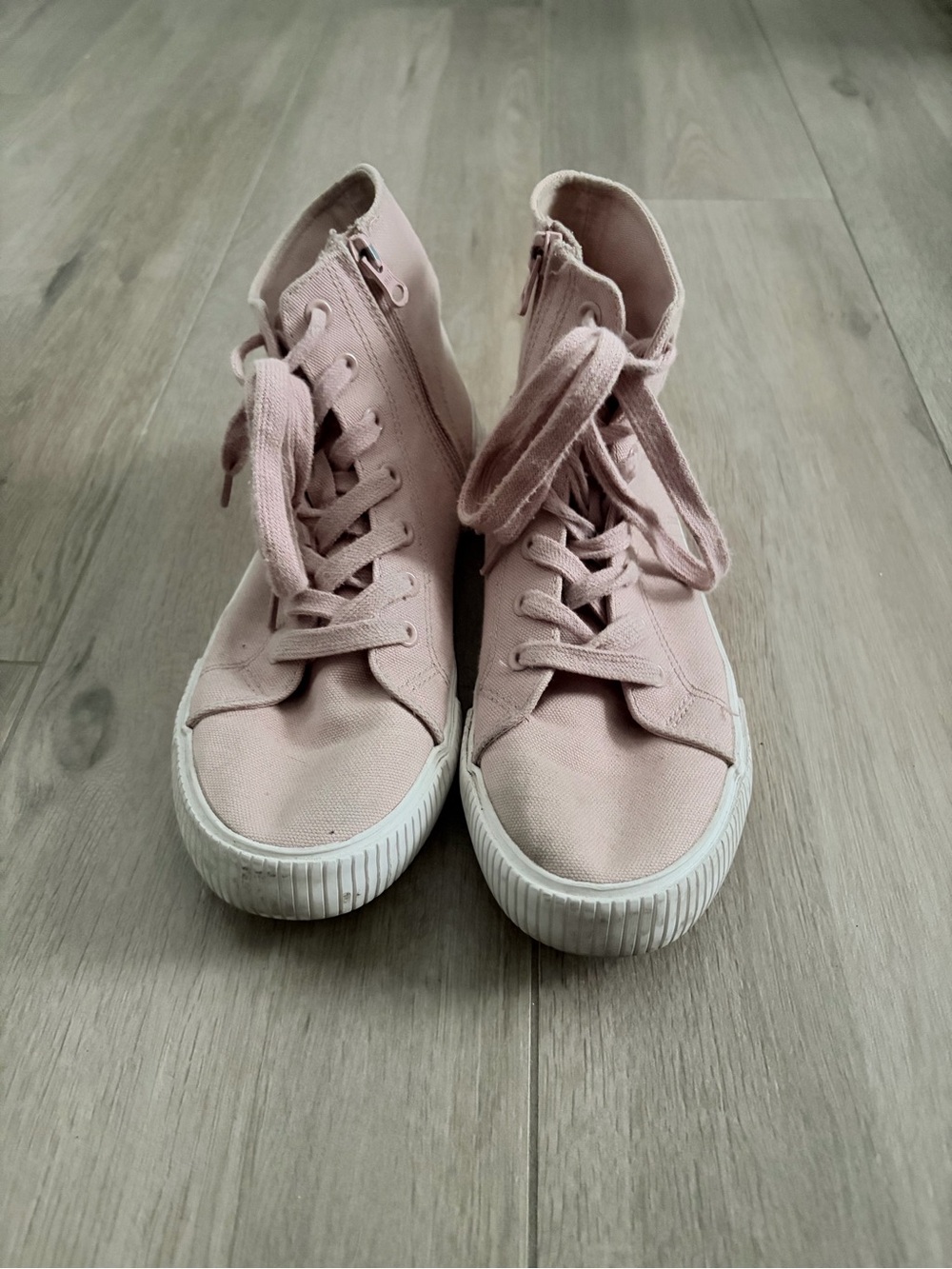 Cat & Jack Pink High-Top Canvas Sneakers